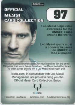 2013 Icons Official Messi Card Collection (UK/Spain) #97 Lionel Messi Back