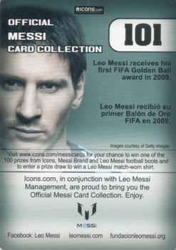 2013 Icons Official Messi Card Collection (UK/Spain) #101 Lionel Messi Back