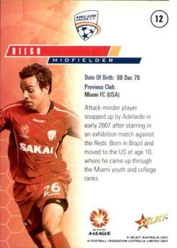 2007 Select A-League #9 Cassio Oliveira Back