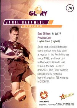 2007 Select A-League #74 Jamie Harnwell Back