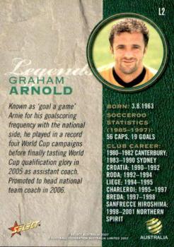 2007 Select A-League - Legends #L2 Graham Arnold Back
