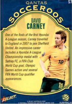 2009-10 Select A-League - Socceroos #S7 David Carney Back