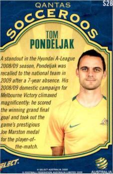 2009-10 Select A-League - Socceroos #S28 Tom Pondeljak Back