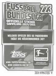 2014-15 Topps Fussball Bundesliga Stickers #223 Moritz Stoppelkamp Back