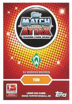 2016-17 Topps Match Attax Bundesliga #37 Felix Wiedwald Back