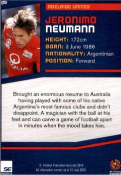 2013-14 SE Products A-League & Socceroos #6 Jeronimo Neumann Back