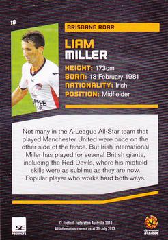 2013-14 SE Products A-League & Socceroos #18 Liam Miller Back