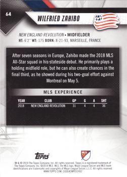 2019 Topps MLS #64 Wilfried Zahibo Back