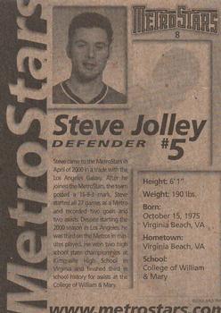 2001 New York/New Jersey MetroStars #8 Steve Jolley Back