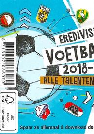 2019 Albert Heijn Eredivisie Voetbalplaatjes #45 Albert Gudmundsson Back
