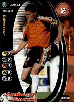 2001-02 Wizards of the Coast Football Champions (France) #080 Antony Gauvin Front