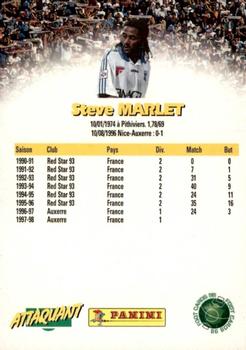 1998-99 Panini Foot Cards 98 #9 Steve Marlet Back