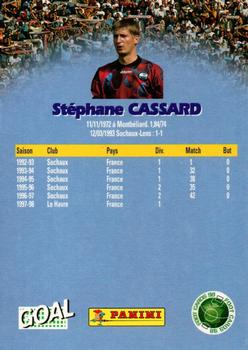 1998-99 Panini Foot Cards 98 #55 Stephane Cassard Back