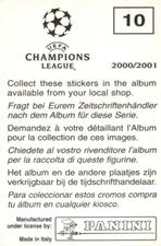 2000-01 Panini UEFA Champions League Stickers #10 Albert Celades Back