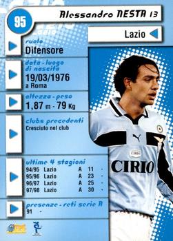 1999 DS Pianeta Calcio Serie A #95 Alessandro Nesta Back