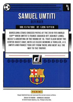 2018-19 Donruss #6 Samuel Umtiti Back