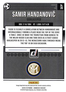 2018-19 Donruss #36 Samir Handanovic Back
