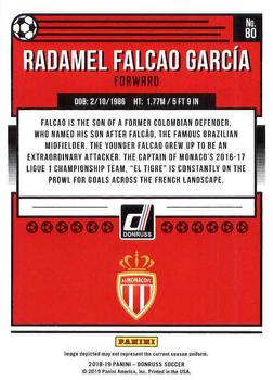 2018-19 Donruss #80 Radamel Falcao Back