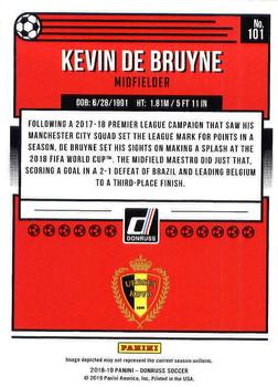 2018-19 Donruss #101 Kevin De Bruyne Back