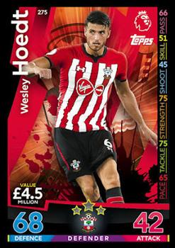 2018-19 Topps Match Attax Premier League #275 Wesley Hoedt Front