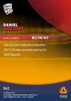 2017-18 Tap 'N' Play Football Australia #042 Daniel Adlung Back