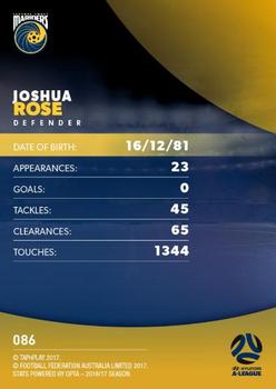2017-18 Tap 'N' Play Football Australia #086 Joshua Rose Back