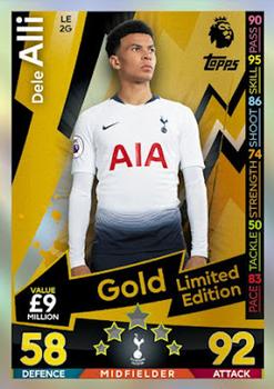 2018-19 Topps Match Attax Premier League - Gold Limited Edition #LE2G Dele Alli Front
