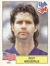 1994 Panini World Cup (International, Black Backs) #31 Roy Wegerle Front