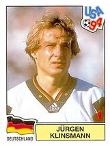 1994 Panini World Cup (International, Black Backs) #183 Jürgen Klinsmann Front