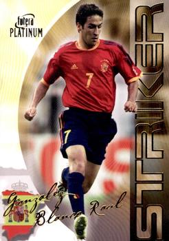 2003 Futera Platinum World Football #16 Gonzalez Raul Front