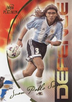2003 Futera Platinum World Football #60 Juan Pablo Sorin Front
