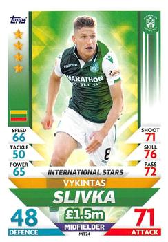 2018-19 Topps Match Attax SPFL - Mega Tin International Stars #MT24 Vykintas Slivka Front