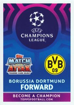 2019 Topps Match Attax UEFA Champions League Road To Madrid 19 #5 Paco Alcacer Back
