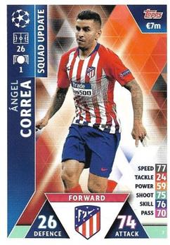 2019 Topps Match Attax UEFA Champions League Road To Madrid 19 #7 Angel Correa Front