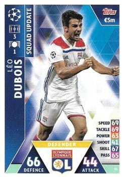 2019 Topps Match Attax UEFA Champions League Road To Madrid 19 #33 Léo Dubois Front