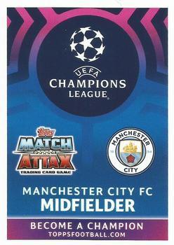 2019 Topps Match Attax UEFA Champions League Road To Madrid 19 #38 Fabian Delph Back