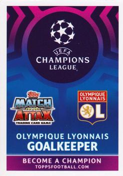 2019 Topps Match Attax UEFA Champions League Road To Madrid 19 #82 Anthony Lopes Back