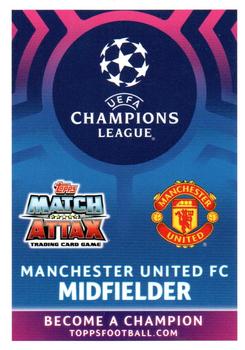 2019 Topps Match Attax UEFA Champions League Road To Madrid 19 #128 Jesse Lingard / Paul Pogba / Juan Mata Back