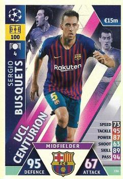 2019 Topps Match Attax UEFA Champions League Road To Madrid 19 #156 Sergio Busquets Front