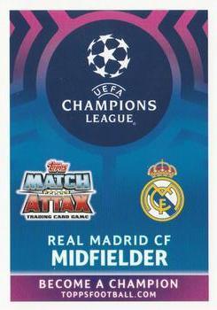 2019 Topps Match Attax UEFA Champions League Road To Madrid 19 #158 Toni Kroos Back