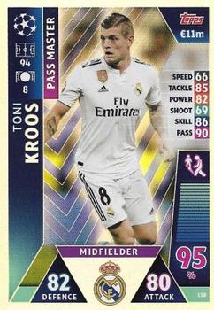 2019 Topps Match Attax UEFA Champions League Road To Madrid 19 #158 Toni Kroos Front
