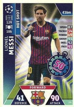 2019 Topps Match Attax UEFA Champions League Road To Madrid 19 #172 Lionel Messi Front