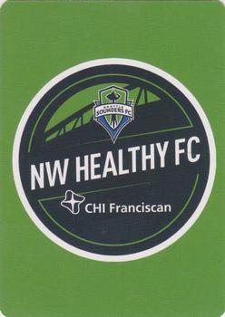 2018 CHI Franciscan Seattle Sounders FC Playing Cards #10♣ Nicolas Lodeiro Back