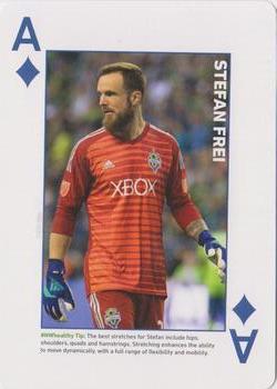 2018 CHI Franciscan Seattle Sounders FC Playing Cards #A♦ Stefan Frei Front