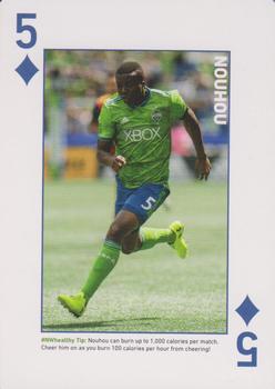 2018 CHI Franciscan Seattle Sounders FC Playing Cards #5♦ Nouhou Front
