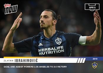 2019 Topps Now MLS #23 Zlatan Ibrahimovic Front