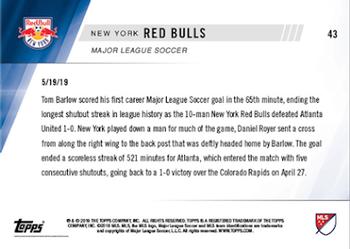 2019 Topps Now MLS #43 New York Red Bulls Back