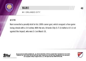 2019 Topps Now MLS #48 Nani Back