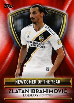 2019 Topps MLS - 2018 MLS Award Winners Red #MLSA-ZIB Zlatan Ibrahimović Front