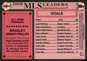2019 Topps MLS - All-Stars Orange #AS-BWO Bradley Wright-Phillips Back